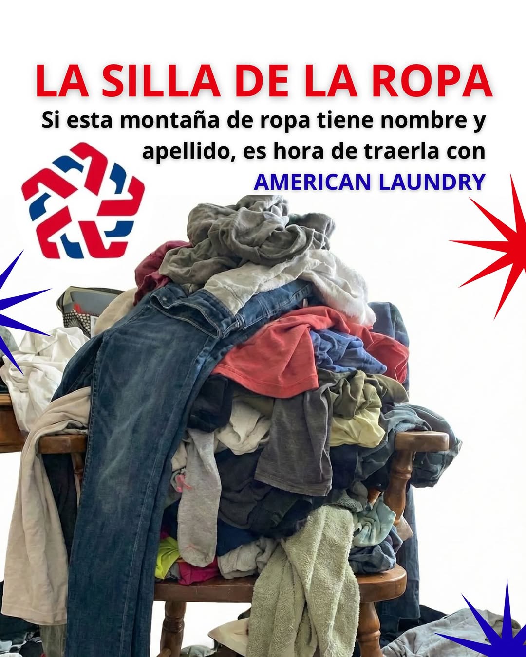 Prendas listas y planchadas en American Laundry